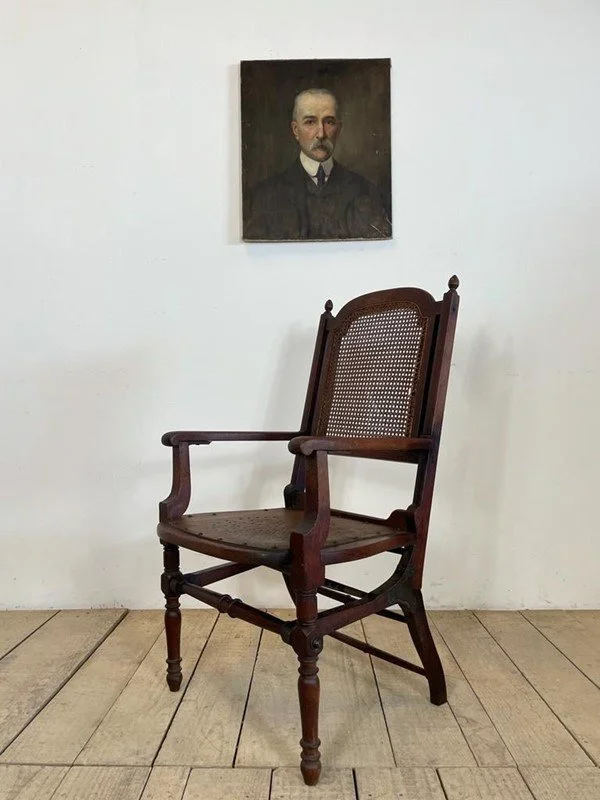 Antique campaign chair sale